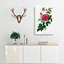 French Rose Illustration - Wrapped Canvas Painting-55317611
