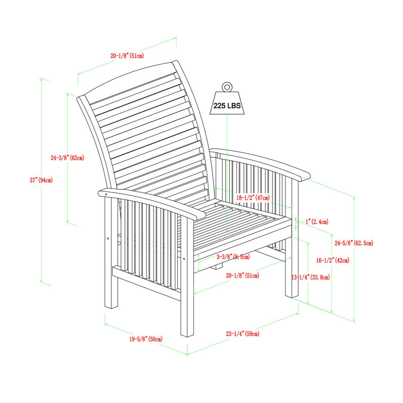 Chaises de patio 2 pièces Modern, Brun foncé
