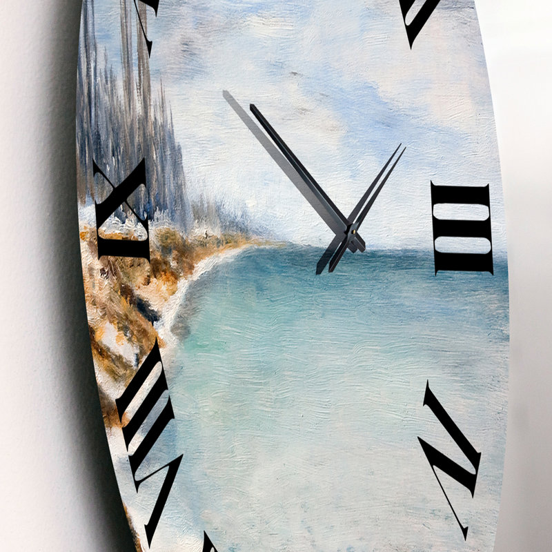 Sea Is Covered With Ice - Nautical & Coastal wall clock, Small