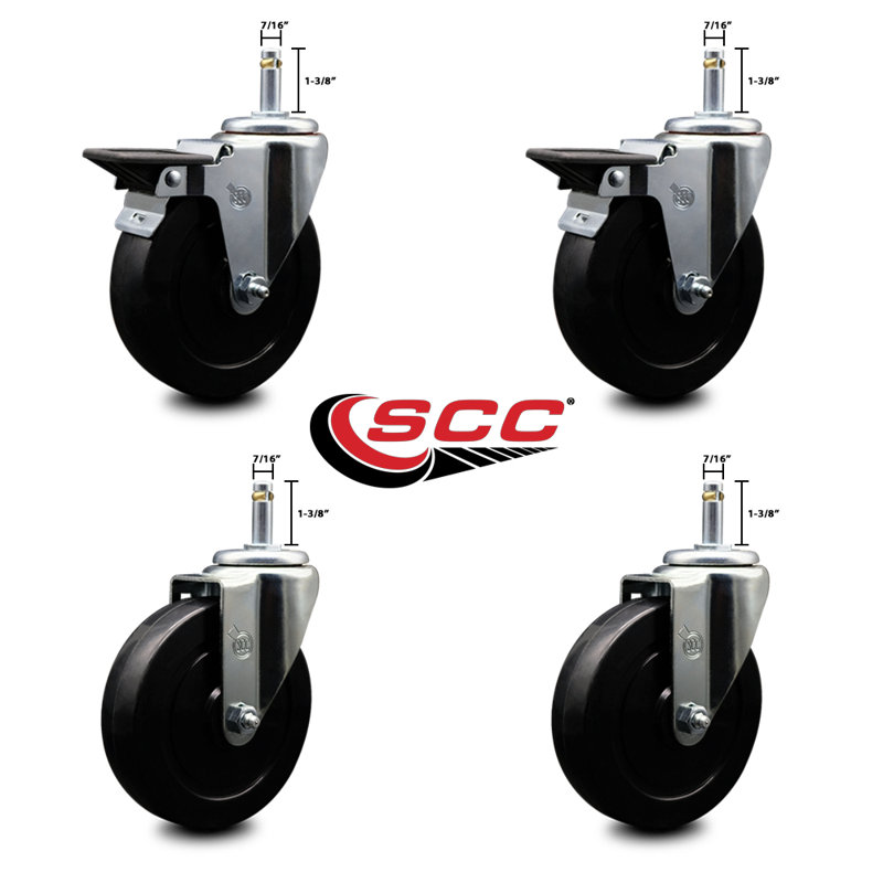 Soft Swivel Grip Ring Stem Caster
