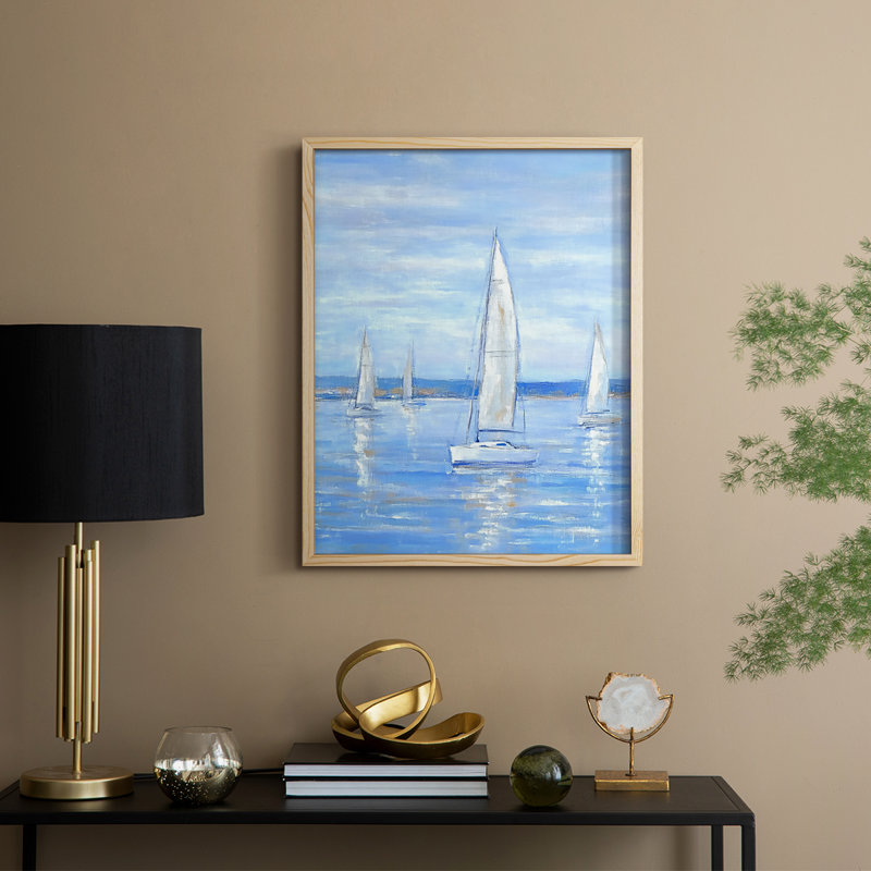 NAUTICAL Series CXXXV Framed Print - Solid Wood, 30" H x 24" W