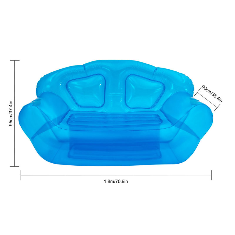Canapé gonflable pour deux personnes Gedeonson, Bleu