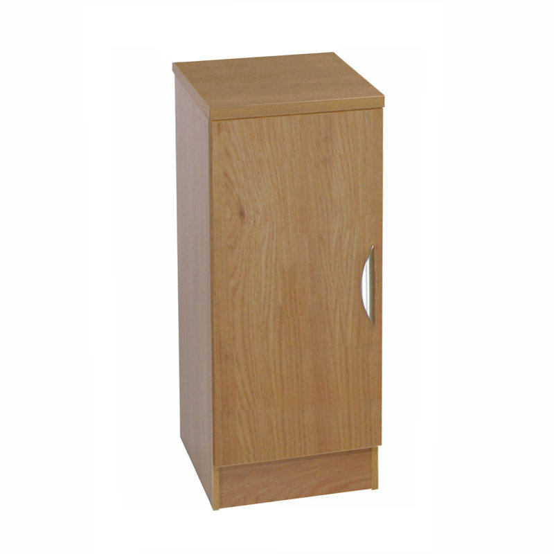 Shatzer 1 -Shelf Storage Cabinet, English Oak