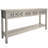 Rustic Entryway Console Table, 60" Long Sofa Table With Two Different Size Drawers And Bottom Shelf For Storage-1043923646