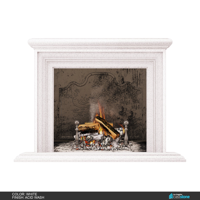 Sonoma Fireplace Surround, Acid Wash White