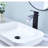 High - Quality Stainless Steel Matte Black Waterfall Spout Single Handle Bathroom Faucet, Pop Up Drain For Non Overflow Sinks, Stable Flow, Simple Installation-121675821
