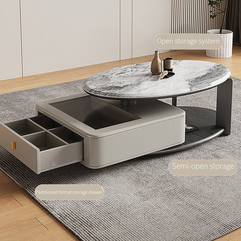 Table basse moderne en pierre micro-cristalline