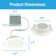 Canless Recessed Lighting 6" - TRIAC Dimmable LED Ceiling Light - 5 CCT Adjustable Color Temperature - 12W, 1150 Lumen Energy Efficient LED Downlight