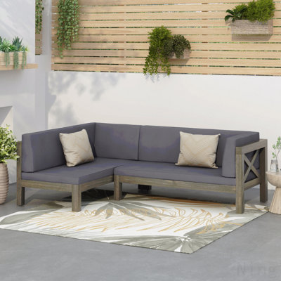 X-Back Right Corner Bench Of Set 2