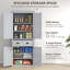 Armoire de rangement autoportante pour garde-manger