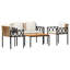  Outdoor Furniture Set with Cushion Poly Rattan Acacia Wood Table Patio-958047858
