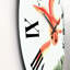 Poisson rouge rétro et feuille de lotus - horloge murale nautique et côtière-60328667
