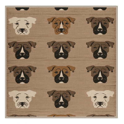  Tapis lavable pour chien Bull Terrier