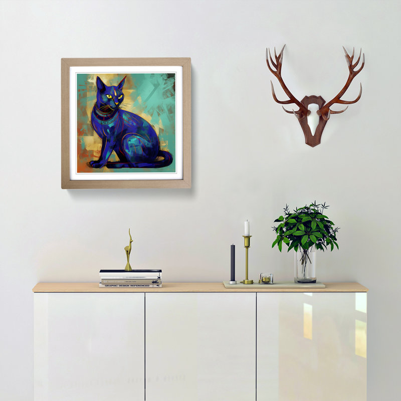 Single Picture Frame Print on Wood, Oak