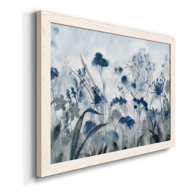 Inky indigo - peinture sur toile encadrée