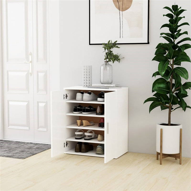 Shoe Cabinet 60x35x70 cm Engineered Wood, White