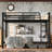 Metal Twin over Twin Bunk Bed,Space-Saving/Noise Reduced/No Box Spring Needed