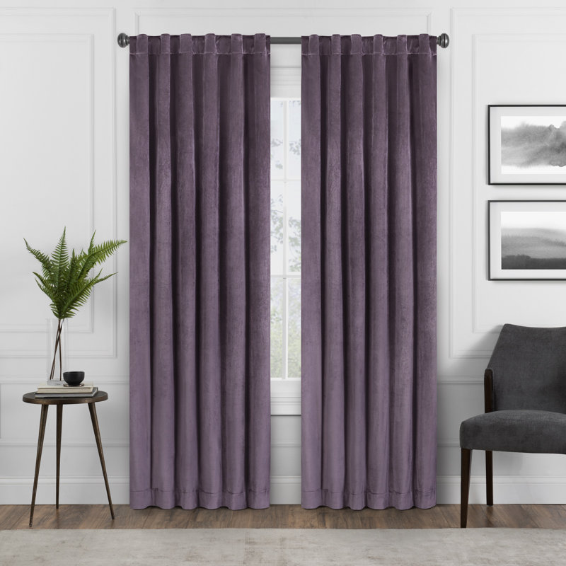 Curtain Single Panel, 50" W x 108" L, Plum