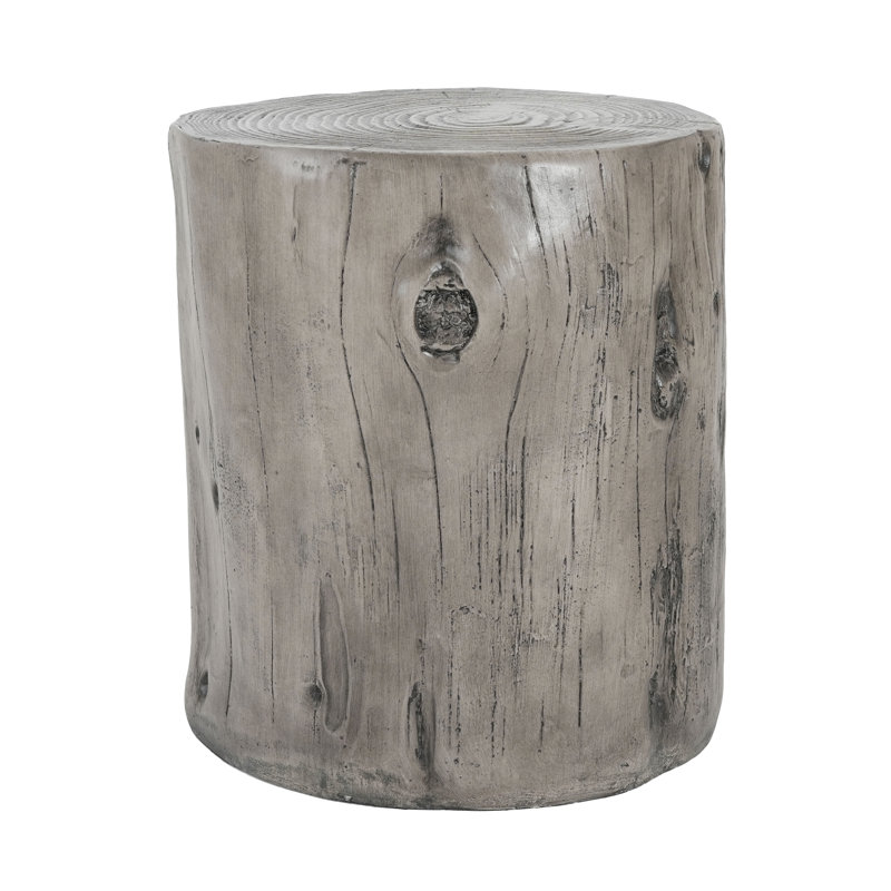 Tivaro Rustic Tree-Stump MGO Side Table