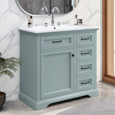Meuble-lavabo 36 po avec lavabo en céramique