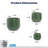 3 Pieces Of Modern Ceramic Flowerpot With Drainage, All - Weather For Patio, Garden, Windowsills, Made 3, Planters Built In Frost Windowsills-1392279307