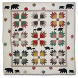 Bear's Paw Weighted Quilted Throw Blanket