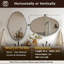 Miroir de salle de bain ovale contemporain Cadre en acier inoxydable-708915422-711187951