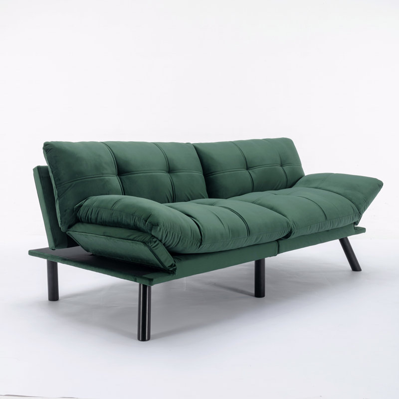 Convertible Folding Modern Sofa Bed, Green