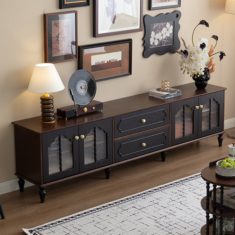 Meuble télé Retro Red Oak, 94.48"