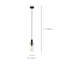 Leo Minor 1 - Light Matte Black Cylinder Pendant