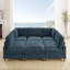Canapé modulaire à large assise en velours côtelé-130623801