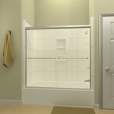 Porte de baignoire sans cadre E 68 "x H 57,38" Ete