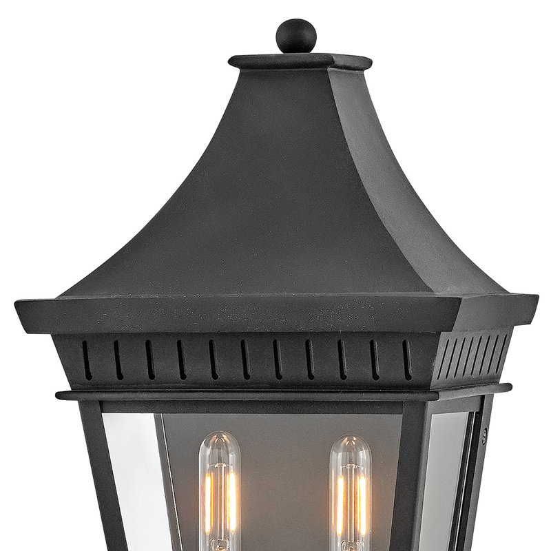 Chapel Hill 2-Light Outdoor Aluminum Wall Mount Lantern