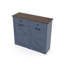 Armoire poubelle double inclinable Farmhouse Blue