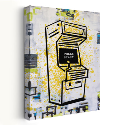 Arcade I Color - Games Black Blue Art