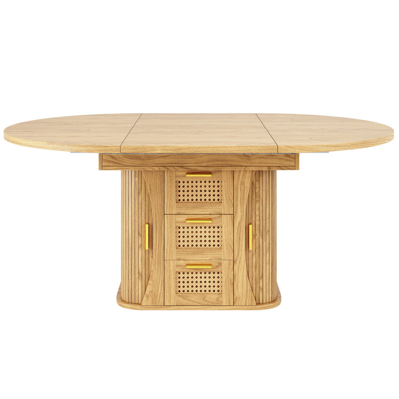 Extendable Dining Table, Natural