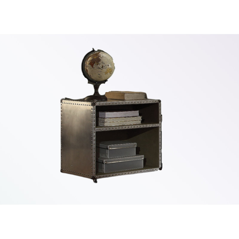 Nightstand with open storage and USB charge