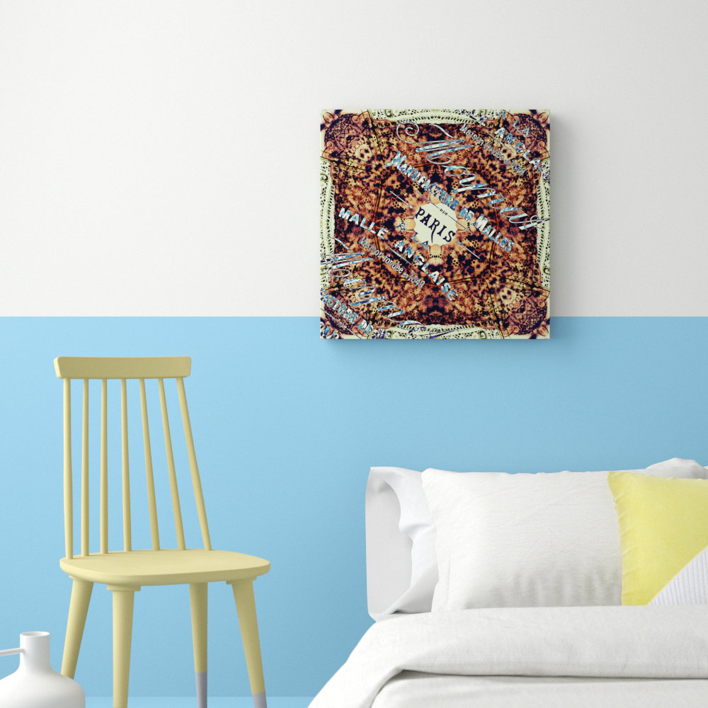 'Anglaise' Graphic Art on Wrapped Canvas