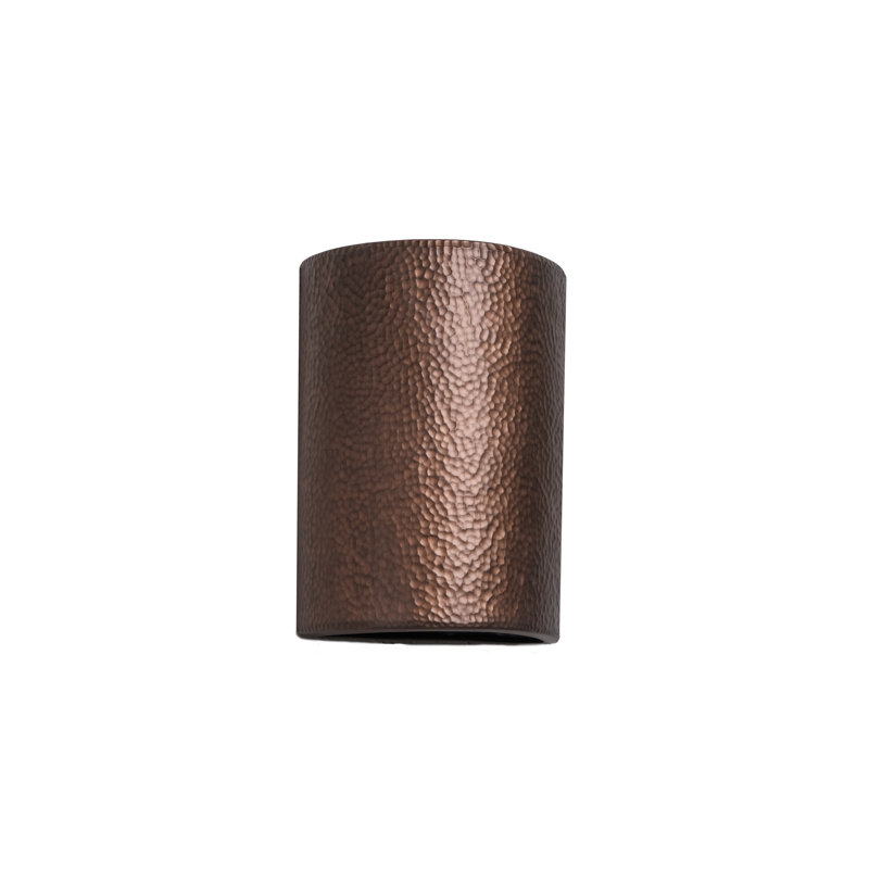 Cammi Ceramic Outdoor Wall Light, LED Bulb Included, Rubbed Copper, 13" H x 9" W x 5" D