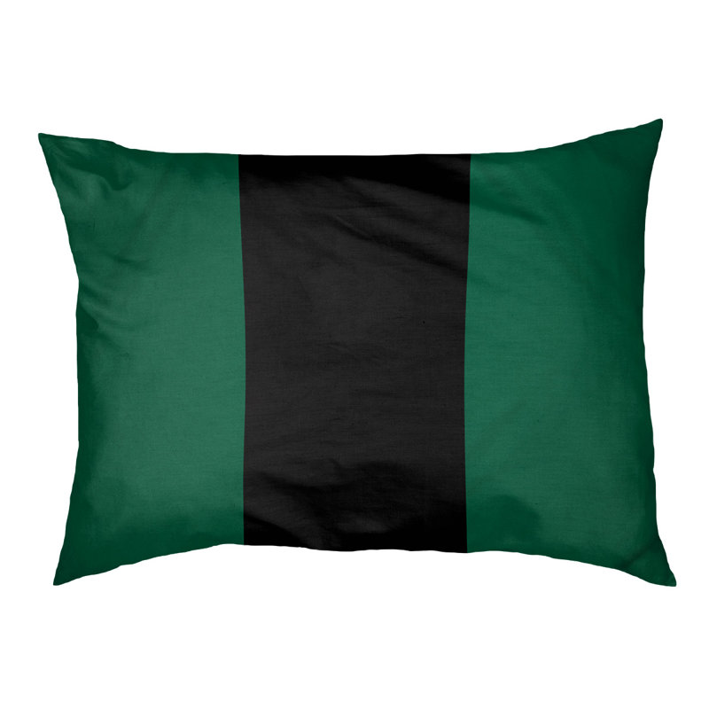 Coussin Designer, Grand (L 40 po x l 50 po), Victoire vert / noir