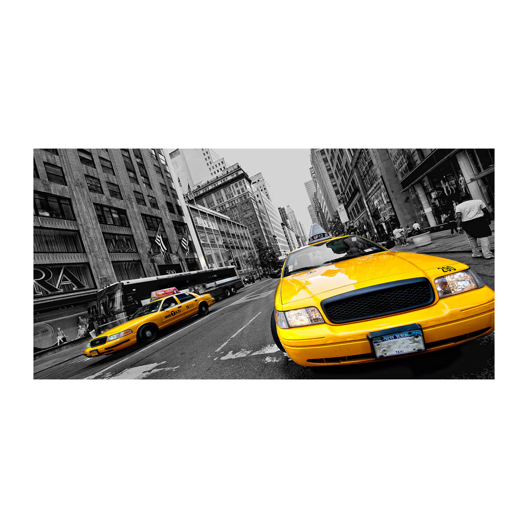 Taxis New York - Kunstdrucke auf Leinwand - Wrapped Canvas