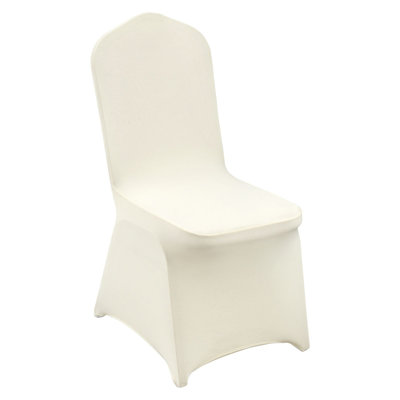 Universal Stretch Spandex Folding Chair Covers 50 Pack Beige Washable Slipcovers for Wedding Dining Banquet