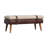 Solid Wood Bench with Nailhead Trim-796138020