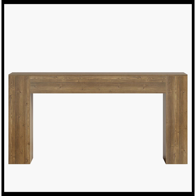 63" Console Table, Rustic Sofa Table Hallway Table With Stable Legs