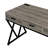 Steel Writing Desk with Built-In Electrical Outlet
