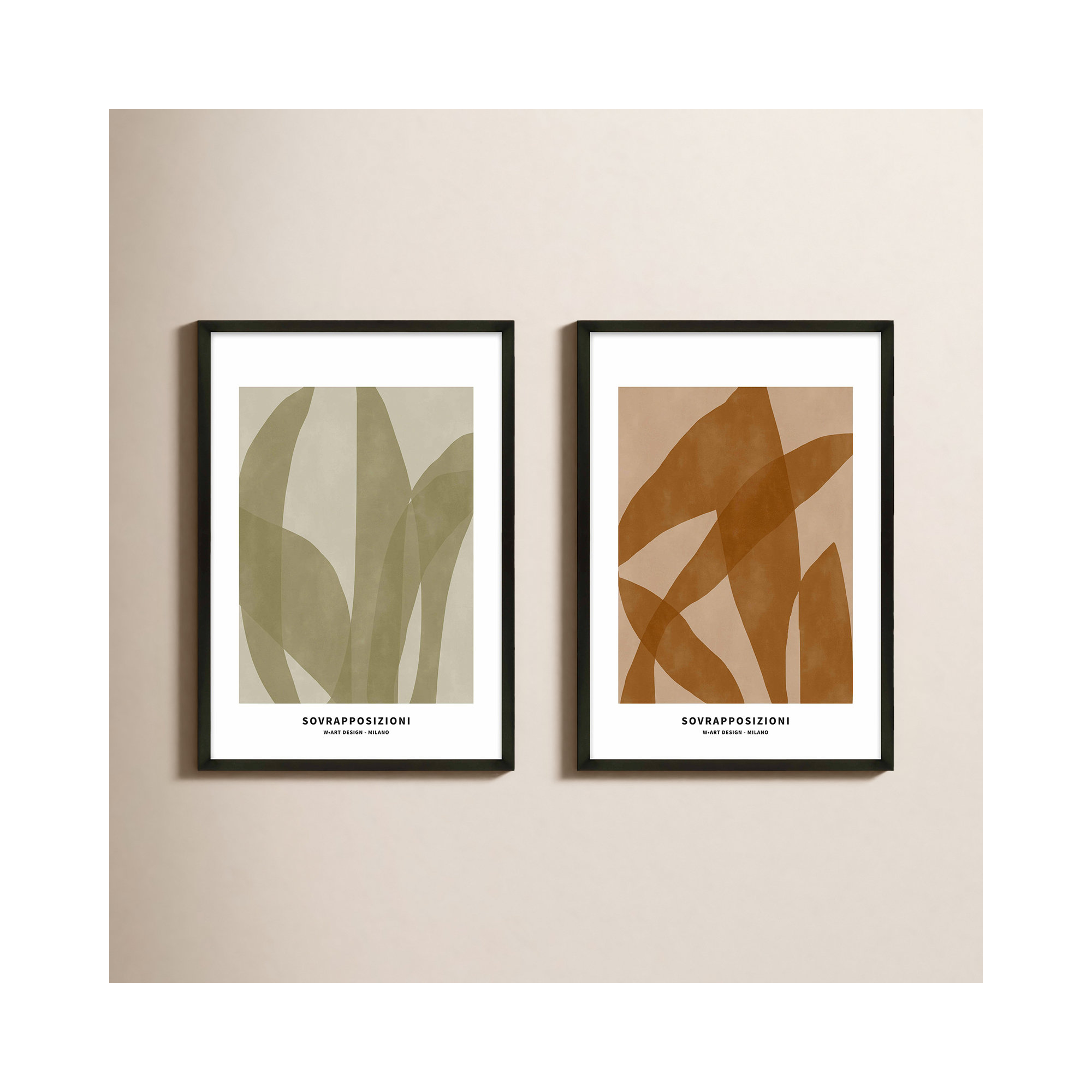 Marine Flora 3 And 4, 10" H x 7" W x 1.25" D, Black