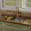 Ensemble d'évier de cuisine à cuve simple encastrable en quartz 32 po Karran-127373092