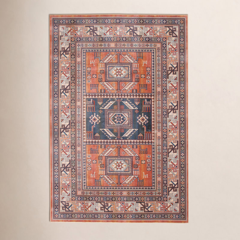 Ovid Oriental Woven Area Rug, Rectangle 3'11" x 5'7"