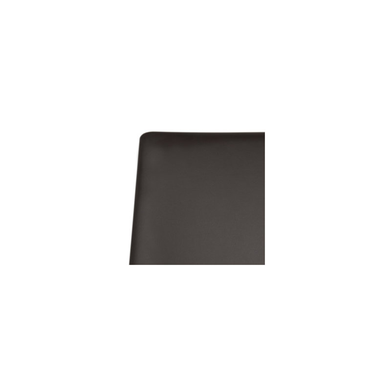 Chaise d'appoint rembourrée H 19,1 po Bohy, Polyuréthane brun