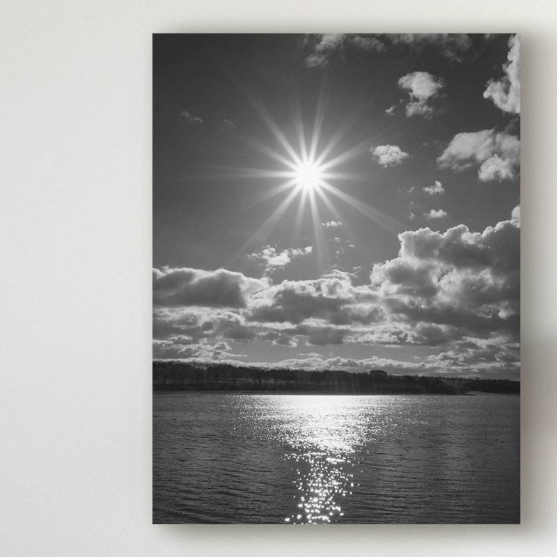 « sun burst », reproduction de photo sur toile tendue, H 47 po x l 35 po x P 2 po